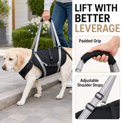 Komavic Full-Body Dog Lift Harness Senior Mobility Support