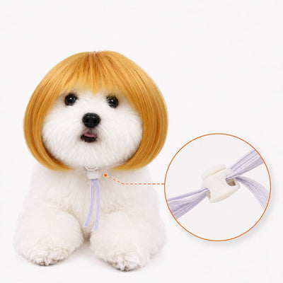 Komavic Pet Wig Funny Bob Costume for Photos