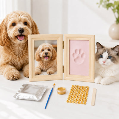 Komavic DIY Pet Paw Print Frame Kit with Clay