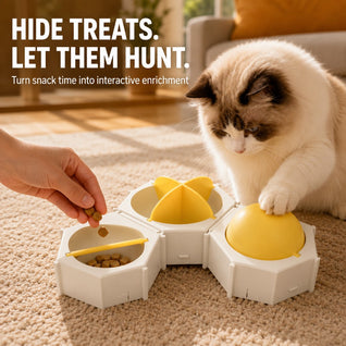 Komavic Cat Puzzle Feeder Slow Feeding & Mental Play