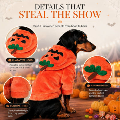 Komavic Halloween Pet Costume Hoodie for Dogs & Cats