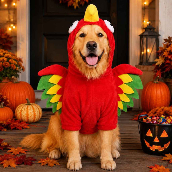 Komavic Halloween Turkey Costume for Dogs & Cats