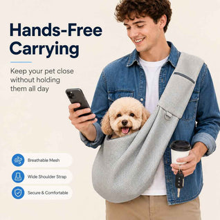 Komavic Breathable Crossbody Pet Sling Carrier