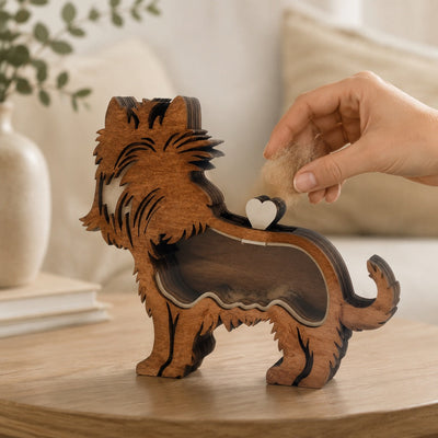Komavic Wooden Pet Fur Keepsake Box