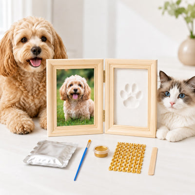 Komavic DIY Pet Paw Print Frame Kit with Clay