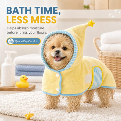 Komavic Hooded Pet Drying Robe