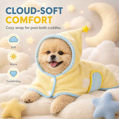 Komavic Hooded Pet Drying Robe