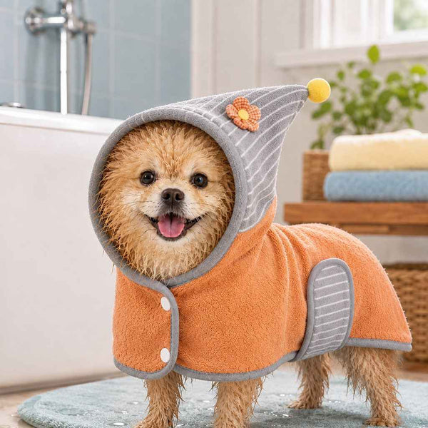 Komavic Hooded Pet Drying Robe