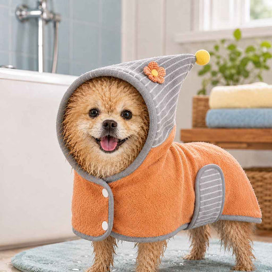 Komavic Hooded Pet Drying Robe