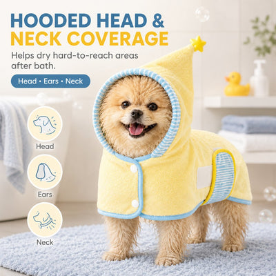 Komavic Hooded Pet Drying Robe