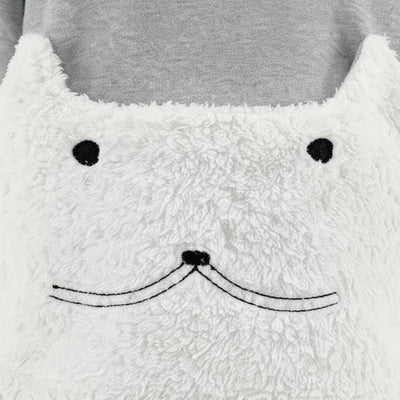 Cat Carrier Hoodie with Pet Pouch, Cozy Cat Mom Sweatshirt for Small Pets