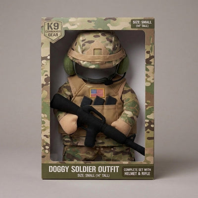 Komavic Soldier Dog Costume Set with Helmet