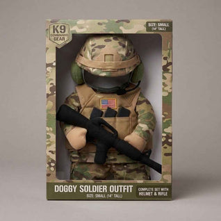 Komavic Soldier Dog Costume Set with Helmet