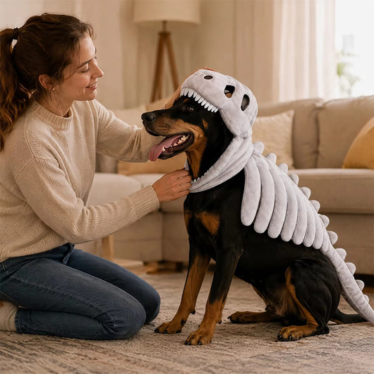 Pet Dino Costume Plush Skeleton 45cm