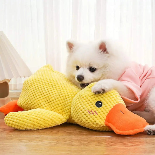 Komavic Quacking Duck Plush Dog Toy