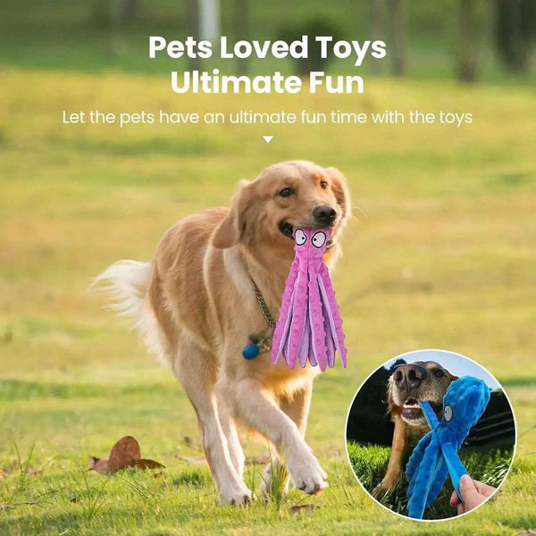 Squeaky Octopus Dog Toys