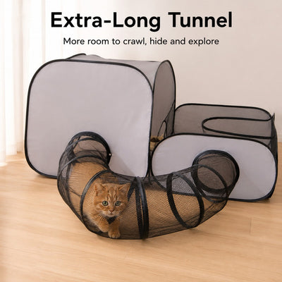 Komavic Indoor Cat Playpen Tunnel & Resting Tent