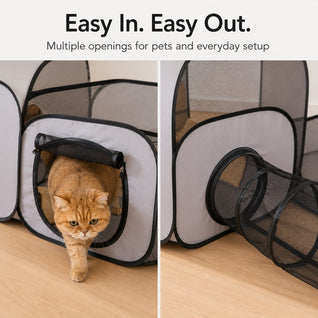 Komavic Indoor Cat Playpen Tunnel & Resting Tent