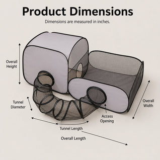 Komavic Indoor Cat Playpen Tunnel & Resting Tent