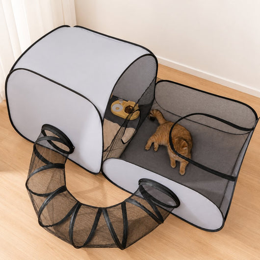 Komavic Indoor Cat Playpen Tunnel & Resting Tent