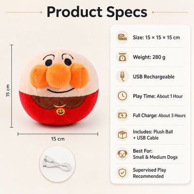 Interactive Electric Bouncing Plush Dog Toy