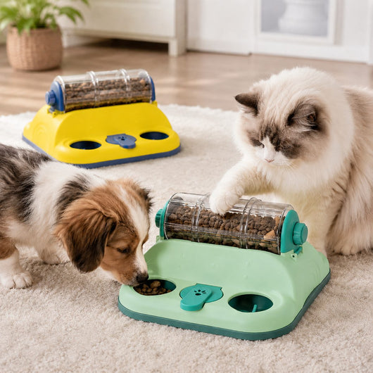 Rotating Puzzle Feeder for Cats & Small Dogs