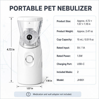 Komavic Pet Mist Care Kit Rechargeable Handheld Device