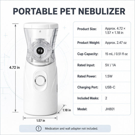 Komavic Pet Mist Care Kit Rechargeable Handheld Device