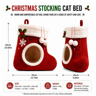 Komavic Christmas Stocking Cat Bed