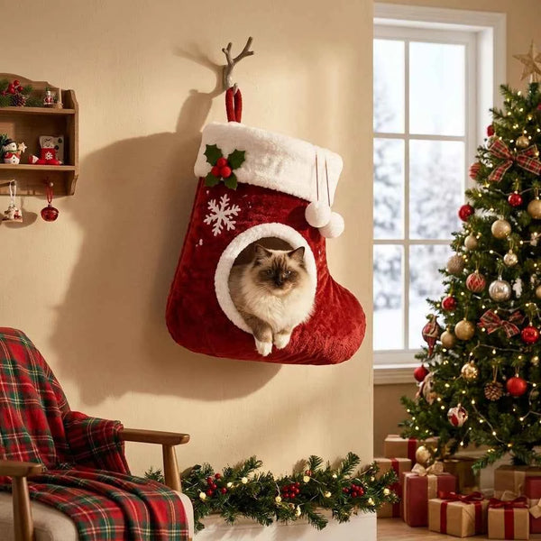 Komavic Christmas Stocking Cat Bed