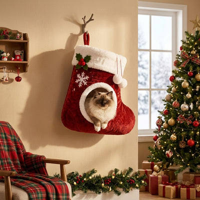 Komavic Christmas Stocking Cat Bed