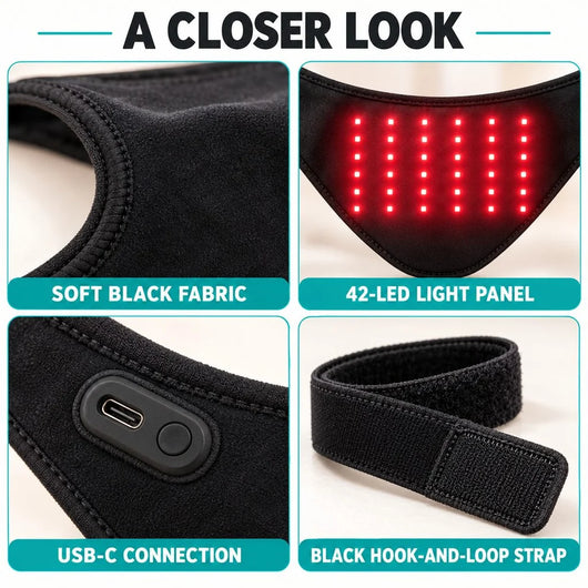 Komavic Dog Red Light Neck Wrap