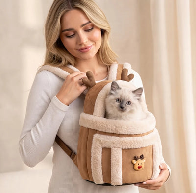 Komavic Plush Pet Carrier Bag for Small Dogs & Cats