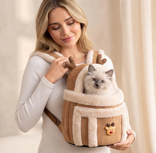 Komavic Plush Pet Carrier Bag for Small Dogs & Cats