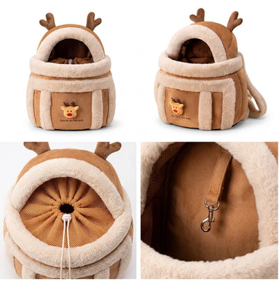 Komavic Plush Pet Carrier Bag for Small Dogs & Cats