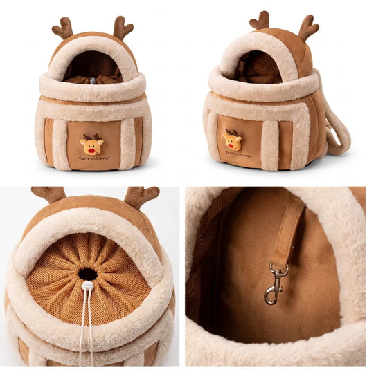 Komavic Plush Pet Carrier Bag for Small Dogs & Cats
