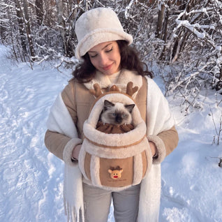 Komavic Plush Pet Carrier Bag for Small Dogs & Cats