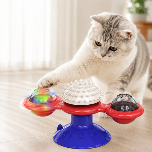 Komavic Spinning Cat Windmill Toy
