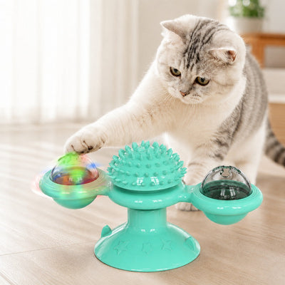 Komavic Spinning Cat Windmill Toy