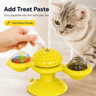 Komavic Spinning Cat Windmill Toy