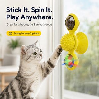 Komavic Spinning Cat Windmill Toy