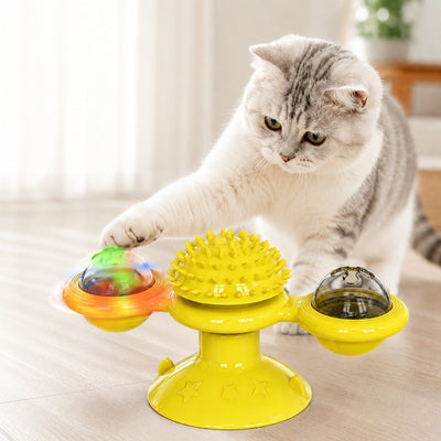 Komavic Spinning Cat Windmill Toy