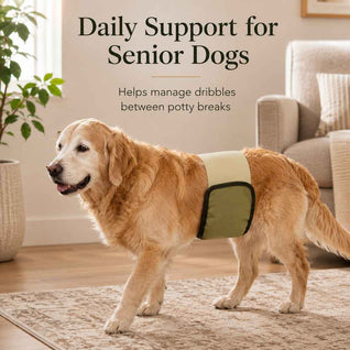 Komavic Male Dog Belly Bands Washable 3-Pack