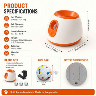 Komavic Automatic Dog Ball Launcher