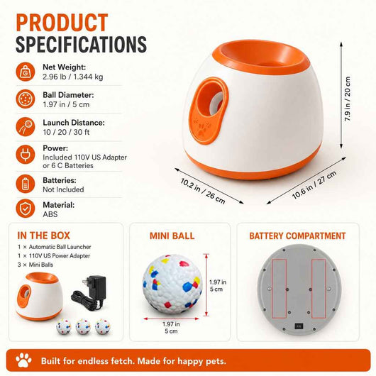 Komavic Automatic Dog Ball Launcher