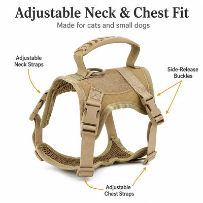 Komavic Mini Tactical Pet Harness Vest