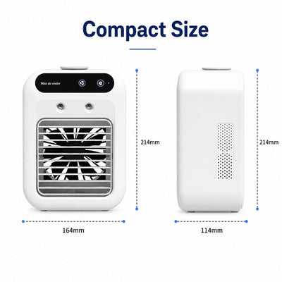 Mini Air Cooler with Dual Mist & 2 Fan Speeds
