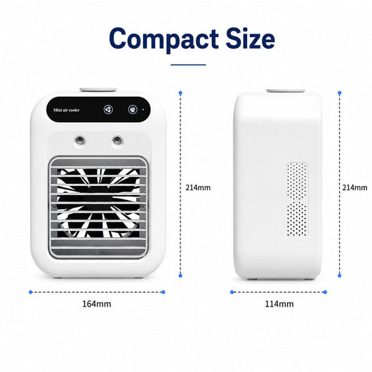 Mini Air Cooler with Dual Mist & 2 Fan Speeds