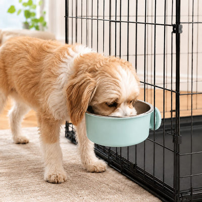 Komavic Crate-Mounted Stainless Steel Pet Bowl