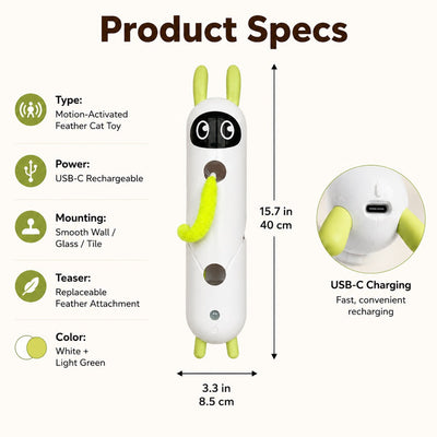 Motion-Activated Feather Cat Toy